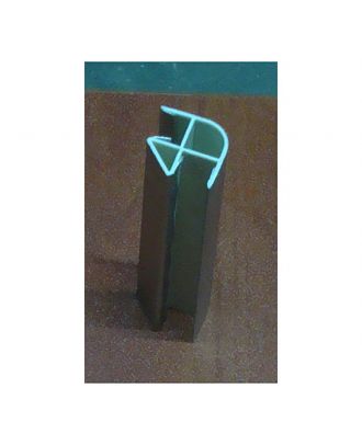 90 Corner Covered With Brushed Aluminum