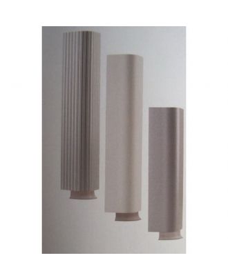 90 Corner Covered With Brushed Aluminum