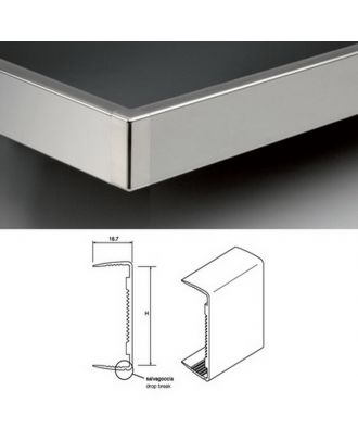 Pvc Plinth Covered With Brushed Plactic