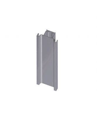 Aluminum Gola Profile Vertical Handle For Double Drawer, Satin Gold