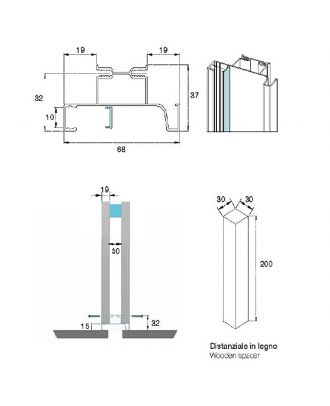 Vertical Gola Profilo Led