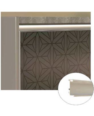 Aluminum Led Gola Profile “C” 4.5M Black