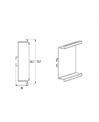 Gola Profile, “L” Radius 0, Oxide