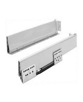 White Double Wall Metal Drawer Sides 400 Mm