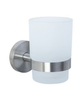 Glass For Toothbrush With Wall Support