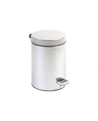 White Finished Steel Bin 5 L