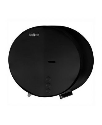 NOFER Industrial hygienic toilet paper dispenser, stainless steel, Black