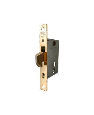 Hook Bolt Lock 59 X 40 For Sliding Doors Without Cylinder, Polished Brass