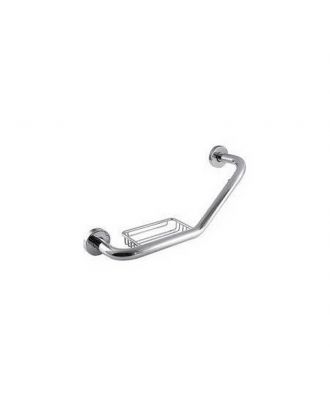 Stainless Steel Safety Grab Bar With Soap Dish