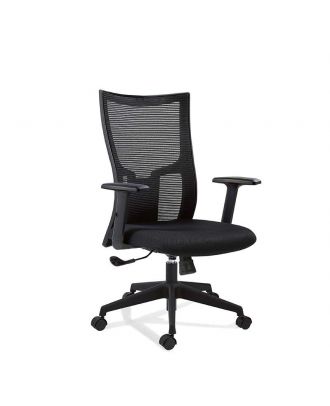 Fabric Chair With Nylon Armrest In Pu Arm Pad