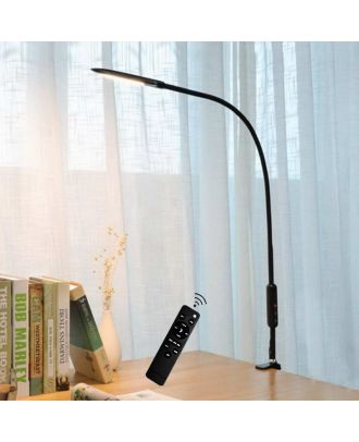 Led Table Clip Lamp Multipurpose Eye-Protection Light Black