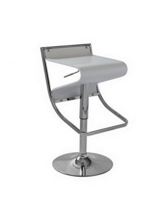 White Metal High Chair