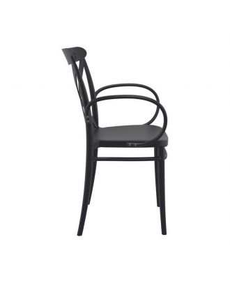 Siesta - Cross XL Armchair for indoor and outdoor, Black