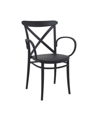 Siesta - Cross XL Armchair for indoor and outdoor, Black