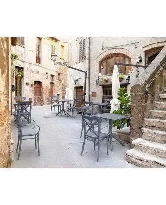 Siesta - Cross XL Armchair for indoor and outdoor, Dark Grey