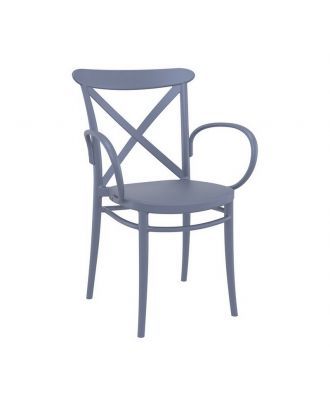 Siesta - Cross XL Armchair for indoor and outdoor, Dark Grey