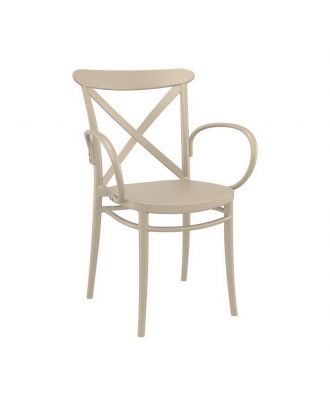 Siesta - Cross XL Armchair for indoor and outdoor, Taupe