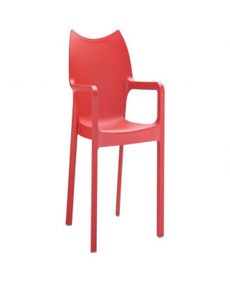 Red Diva Arm Chair