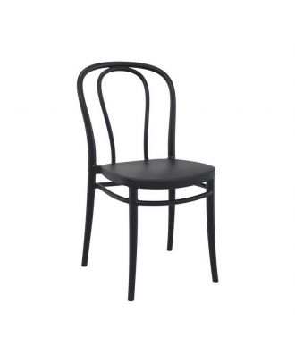 Plastic Chair, Black