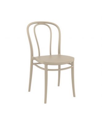 Plastic Chair, Taupe