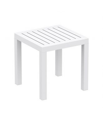 Side Table Ocean White 45X45Cm