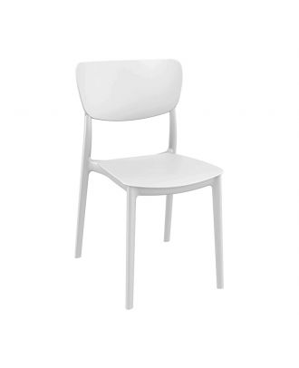 Monna White Dining Chair