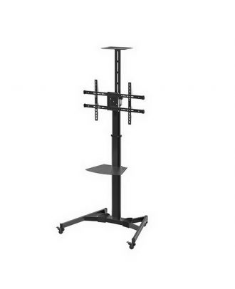 Telescopic Height Adjustable Steel Tv Cart