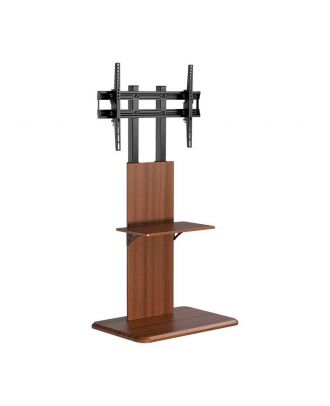 Modern Slim Tv Floor Stand With Casters, 37"-70" Tvs