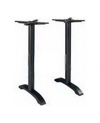 Double Table Base Cast Iron Black