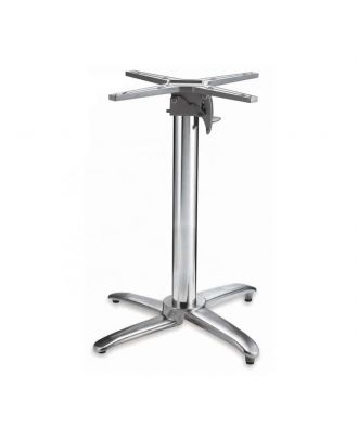 Aluminum Foldable Table Base In Silver