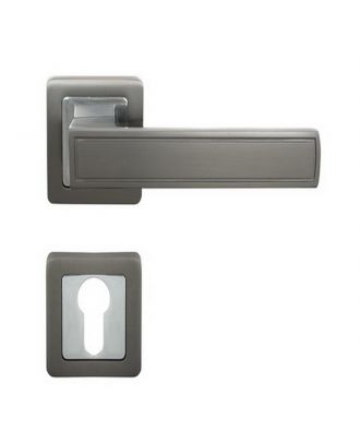 Door Handle With Cylinder Escutcheon