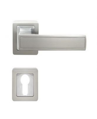 Door Handle With Cylinder Escutcheon