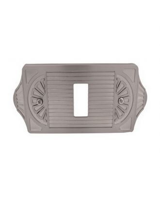 Silver Switch Cover 1 Hole