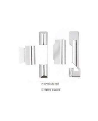 Left Hinges With Cover Chrome