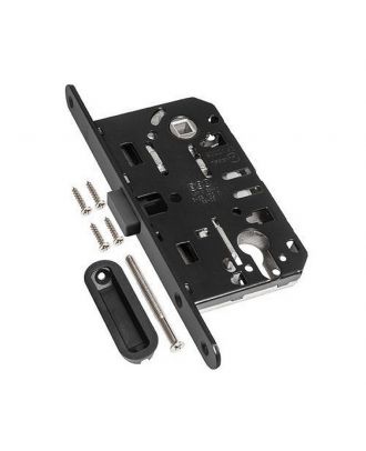 Smart Magnetic Lock For Internal Doors Euro Profile Without Cylinder, Black