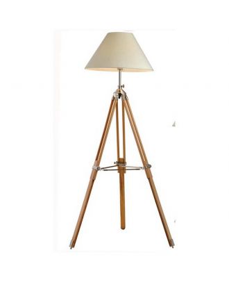 Modern Stand With 3 Legs Fancy Floor Lamp-Wood