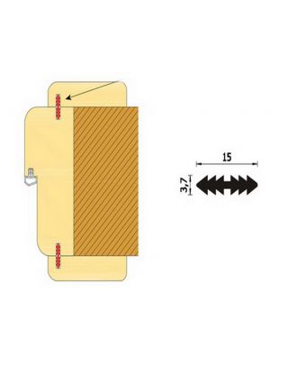 Weatherstrip For Internal Wooden Door Frames