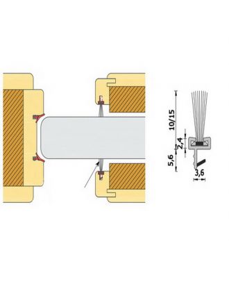 Weatherstrip For Internal Wooden Sliding Doors