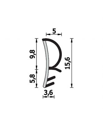 Weatherstrips For Internal Wooden Doors: Coextruded (Ideal For Automatic Insertion )