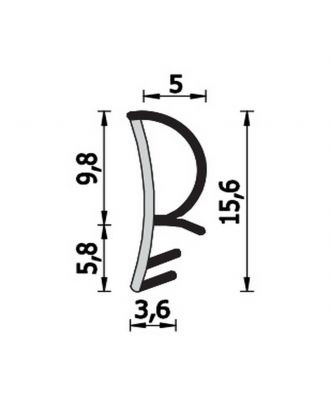 Weatherstrips For Internal Wooden Doors: Coextruded (Ideal For Automatic Insertion), Hazel Brown