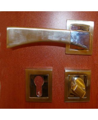 Chrome X Silver Handle With Rosette