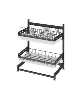 Stainless Steel Dish Rack Black