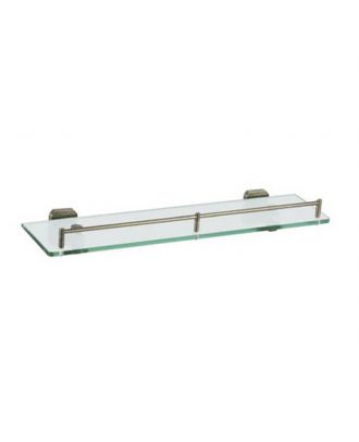 Glass Shelf Material : Zinc Finish : Bronze