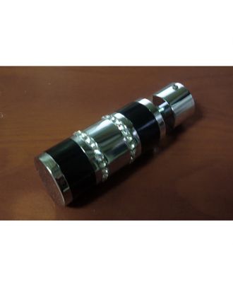 Finial Curtain Chrome X Black