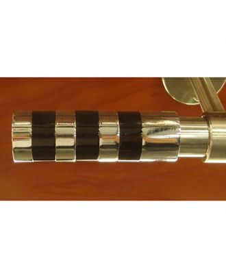 Finial Curtain Chrome X Black