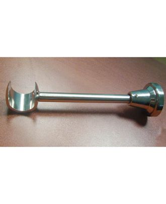 Single Bracket In Brushed Nickel 25 Mm