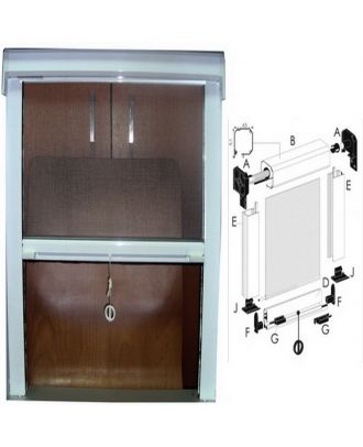 White Zanzakit Insect Screen 150 Cm