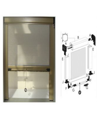 Bronze Zanzakit Insect Screen 250 Cm