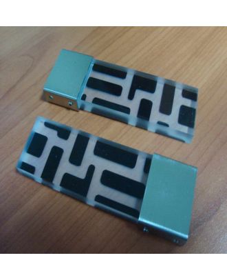 Finial Curtain Transparent X Black