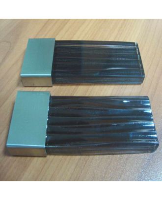 Finial Curtain Black X Silver